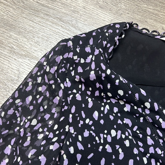 Diane Von Furstenberg Aria Print 100% Silk V-neck Tunic Shift Dress‎ - Picture 4 of 10